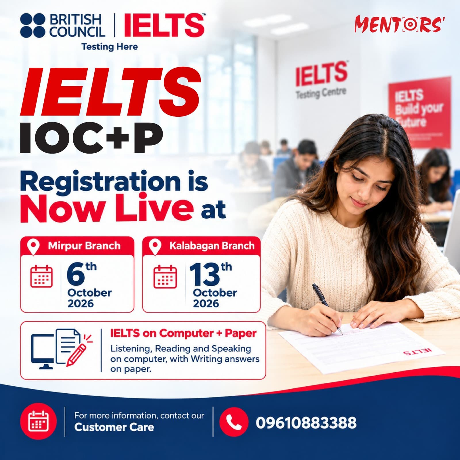 British Council IELTS IoC+P Registration Now Live at Mirpur and Kalabagan